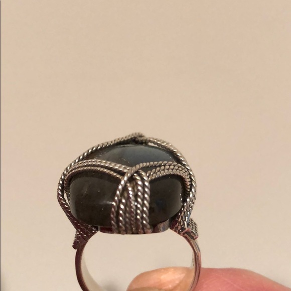 RING AUTHENTIC LABRADORITE GEMSTONE - Picture 7 of 8